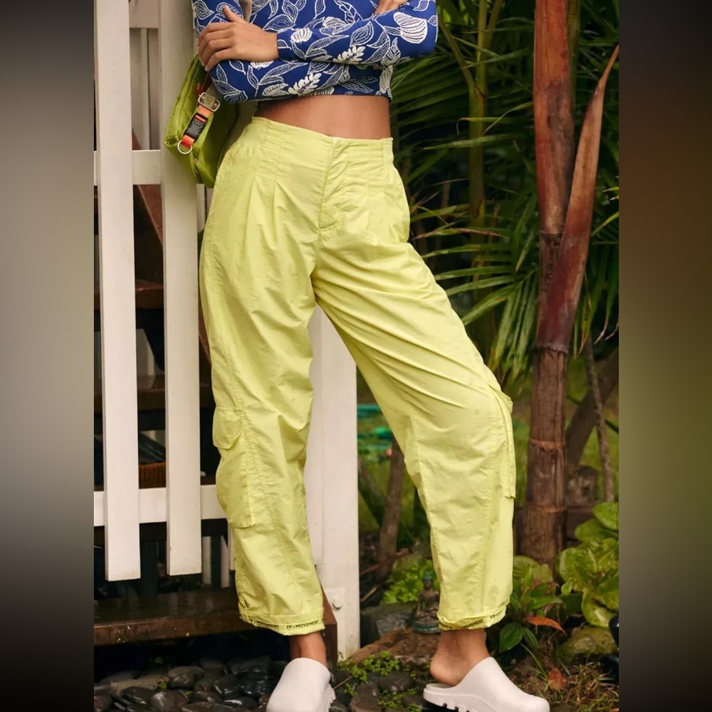 Free People Movement Women's Mesmerize Me Pant Yellow - Size XS - Picture 2 of 12